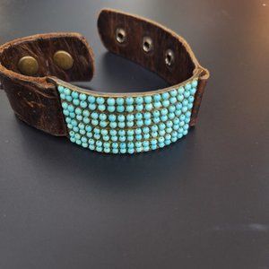 ReBel Leather Vintage Bracelet Swarovski Crystals